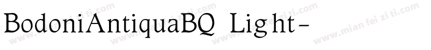 BodoniAntiquaBQ Light字体转换